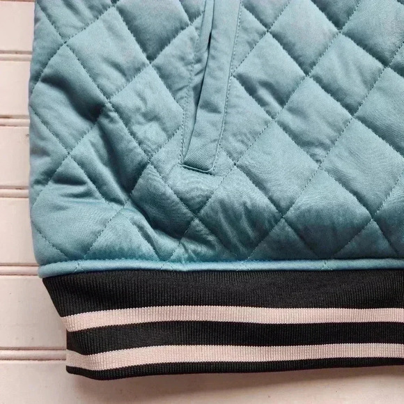 NWT $138 Staple Division Quilted Jacket Teal Blue Pigeon Men's Zip Size XL - Picture 2 of 13